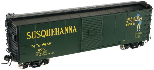 Atlas 6486-2 SUSQUEHANNA Steel Re-Built Box Cars O Scale NEW