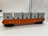 MTH Railking 30-7263 Bessemer & Lake Erie Gondola Car w/LCL Containers #32008. O SCALE Like New