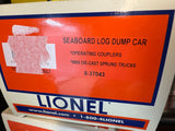 Lionel 6-37043 SEABOARD LOG DUMP CAR O SCALE NEW