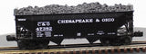 Lionel 6-11873 Chesapeake & Ohio C&O Offset Hopper 3-Pack O SCALE Like New