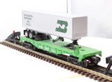 Lionel 6-16308 BURLINGTON NORTHERN Flatcar Mainline #298224 O Scale Used Damaged Box