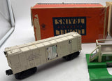 Lionel Postwar 3462 Operating Milk Car & platform O SCALE Used Excellent Damaged Box as is final sale
