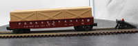 MTH Railking 30-7209 Pennsylvania Car Semi Scale Gondola & 3 crates no. 367829 O-27 Scale. O SCALE Like New