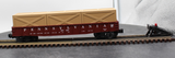 MTH Railking 30-7209 Pennsylvania Car Semi Scale Gondola & 3 crates no. 367829 O-27 Scale. O SCALE Like New