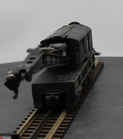 Lionel Postwar 6460  BUCYRUS ERIE CRANE CAR No. 6460 O SCALE Used Excellent Damaged Box