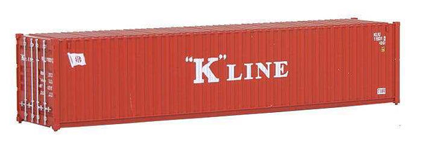 Walthers 949-8153 K-Line red/white 40' Corrugated Container  HO Scale NEW