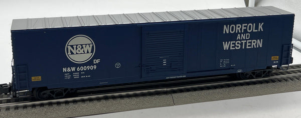 Atlas BigO 6533-1 Norfolk & Western N&W Blue ACF 60' S.D. Auto Parts BoxCar 3 RL O SCALE Like New