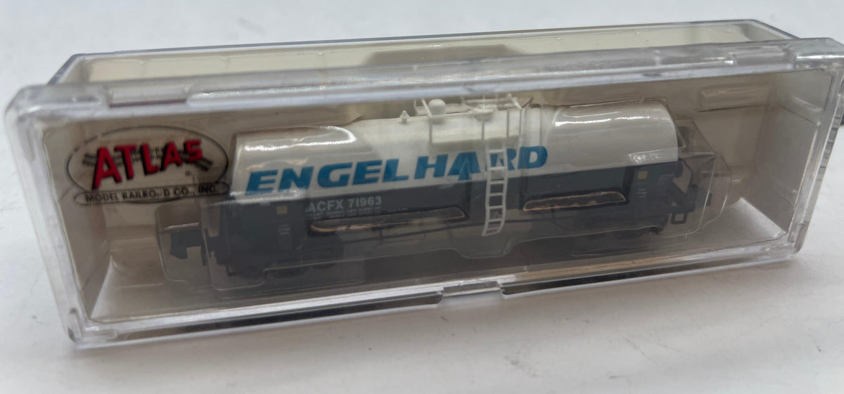 Atlas 34802 Engelhard Kaolin Tank Car White/Blue/Yellow Scale N SCALE