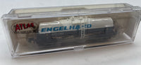 Atlas 34802 Engelhard Kaolin Tank Car White/Blue/Yellow Scale N SCALE Like New