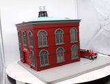 MTH Railking 30-9157 Engine Company 49 Operating Firehouse w/red fire truck O SCALE Like New