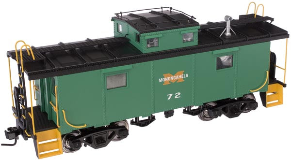 Atlas 6689-2 MONONGAHELA NE-6 Caboose GREEN O SCALE as is— Detail Pieces Broken— otherwise Like New