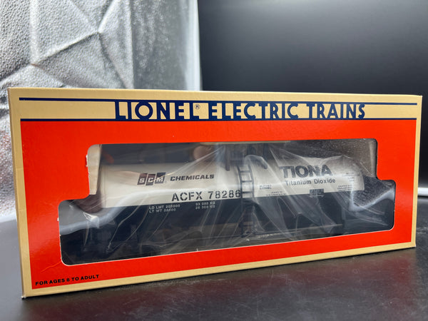 Lionel 6-17906 SCM unibody tank car O SCALE NEW