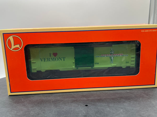 Lionel 6-19969 I love Vermont boxcar # 969 O SCALE NEW