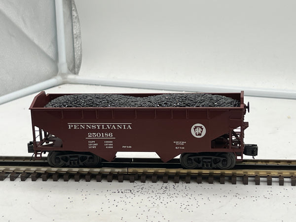 MTH Premier 20-90152c Pennsylvania O Scale Premier 2-Bay Offset Hopper Car Used Excellent