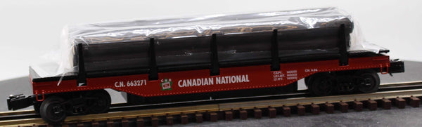 K-Line by Lionel CN Canadian National Log Dump Car 6-21708 O SCALE Like New