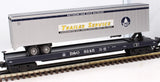 MTH 20-98115 BALTIMORE & OHIO Flatcar w/ 48' Trailer Premier O Scale Like New