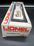 Lionel 6-9866 Coors billboard beer reefer car  0-27 O/27 O SCALE Like New Damaged Box