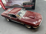Auto World 1/18 scale - AMM1006/06 1969 Ford Mustang Boss 429 - maroon 1/18 SCALE Like New