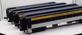 MTH Railking 30-69285 Chesapeake & Ohio 4-Car 60' Madison Passenger Set O SCALE Used Damaged Box