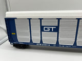 MTH Premier 20-98312 Grand Trunk Western Corrugated Auto Carrier - GTW #310114. O SCALE Like New