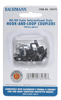 Bachmann 78979 HOOK AND LOOP COUPLERS (HO SCALE) 3 pr NEW