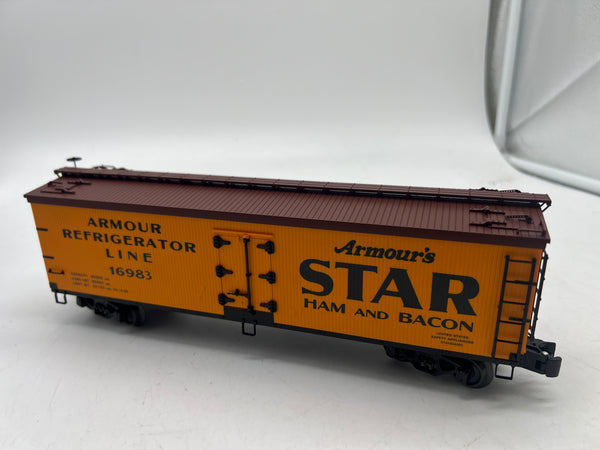 K-Line k742-80353 Armour Star 16983 Wood-Sided Reefer Car O SCALE Like New