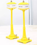 MTH 20-1028 Yellow Street Lamp Accessory (Pair of 2) O Scale Like New