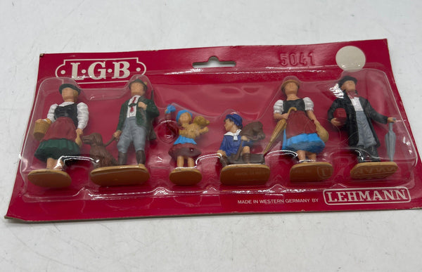 LGB 5041 German Passenger Figures Set of 6 G Scale NEW
