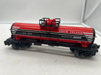 Lionel 6-81663 Rock Island single dome tank car Route of the Rockets O SCALE Like New