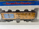 Atlas 8124-1  40' WOODSIDE REFRIGERATOR BEER CAR GLUEK BREWING CO #3352 (3RAIL) Rare O SCALE NEW