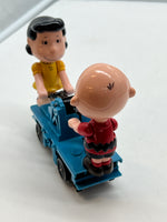 Lionel 6-18413 Charlie Brown and Lucy Peanuts operating hand car O SCALE Used Broken as is