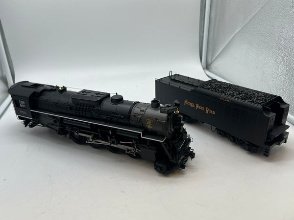 MTH Premier 20-3570-1E Nickel Plate Road 2-8-4 Berkshire Steam Locomotive with Proto-Sound 3.0.  O Scale  Like New Damaged Box