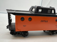 Lionel 6-19701 Orange Milwaukee Road N5C porthole caboose O SCALE as is Used Excellent Damaged Box