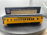 MTH Rugged Rails 33-6239 Pittsburgh Steelers O-27 Madison Coach Car - Pittsburgh Steelers Coach No. O SCALE. Like New