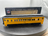 MTH Rugged Rails 33-6239 Pittsburgh Steelers O-27 Madison Coach Car - Pittsburgh Steelers Coach No. O SCALE. Like New