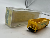 Model Power 3220 Peabody Short Line 4 Bay Open Hopper PSL 6613 N Scale Like New