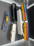 MTH 30-4016-1, 30-2119 Chessie F-3 Diesel Construction Set and F-3 A Dummy Cab No. 4321  O Scale protosound Like New