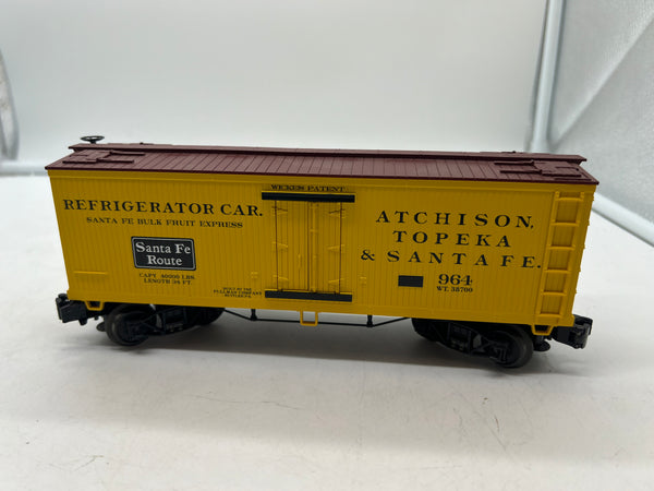 MTH Railking 30-4157A ATSF 19th Century Reefer O SCALE Used Excellent