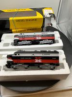 Lionel KLINE 6-21213, 6-21541 New Haven AA Alco A Dummy #403 Diesel Locomotives (Set of 2) O Scale Like New