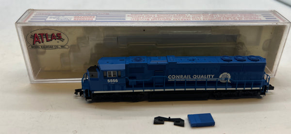Atlas 49285 Conrail SD-60M Diesel locomotive 5555 N SCALE Used Excellent