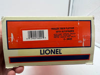 Lionel 6-36020 trailer train flatcar with auto frames load O scale NEW
