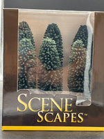 Bachmann SceneScapes 32005 5" - 6" Cedar Trees Scenery (6 pack) HO Scale NEW