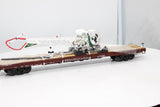 MTH Premier 20-98690 Pennsylvania 60' Flat Car w/(1) pa state police Bell 47 Helicopter O SCALE NEW