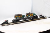 MTH 30-7662 Auto Transport W/2 1940 Woody Wagons O Scale Like New