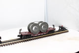 Lionel 6-16318 LIONEL LINES Depressed Flatcar with Cable Reels O Scale Like New
