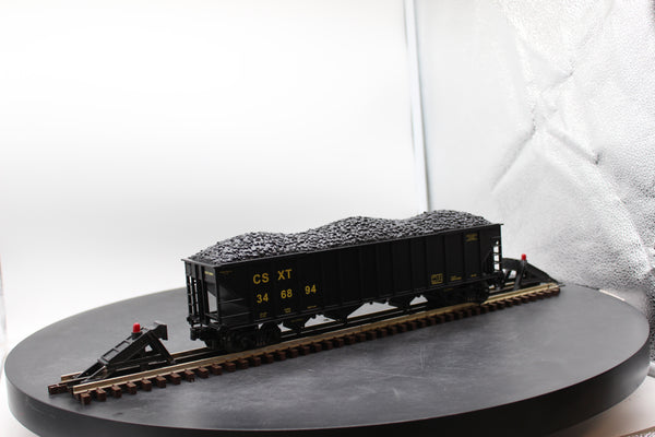 MTH Premier 20-97407 CSX Car No. 346894 4-bay hopper w/ Coal Load - CSX O scale Like New