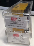 MICRO TRAINS 74010 07400010 CP RAIL CANADIAN YELLOW/BLACK/WHITE SET OF 2  40' BOXCARS  N SCALE Like New