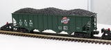 MTH 20-90016D Chicago North Western 4 Bay Hopper W/Coal Load O Scale Like New