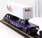 Lionel 6-19440 Flatcar with FedEx Trailer 6424 O Scale Like New