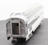 Lionel 6-19128  Santa Fe Aluminum Full Vista Dome Car O SCALE Like New